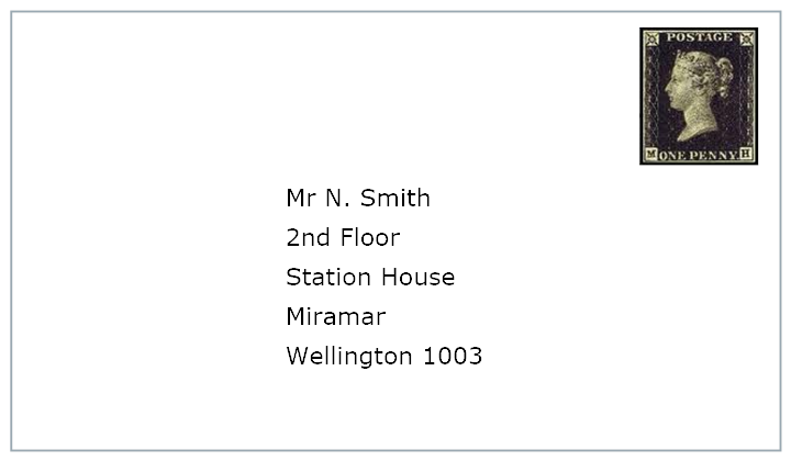 mailing address example floor